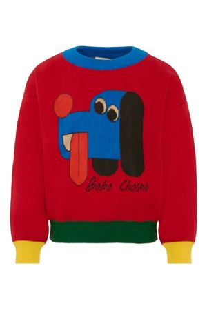 red cotton jumper BOBO CHOSES KIDS | B225AC111611